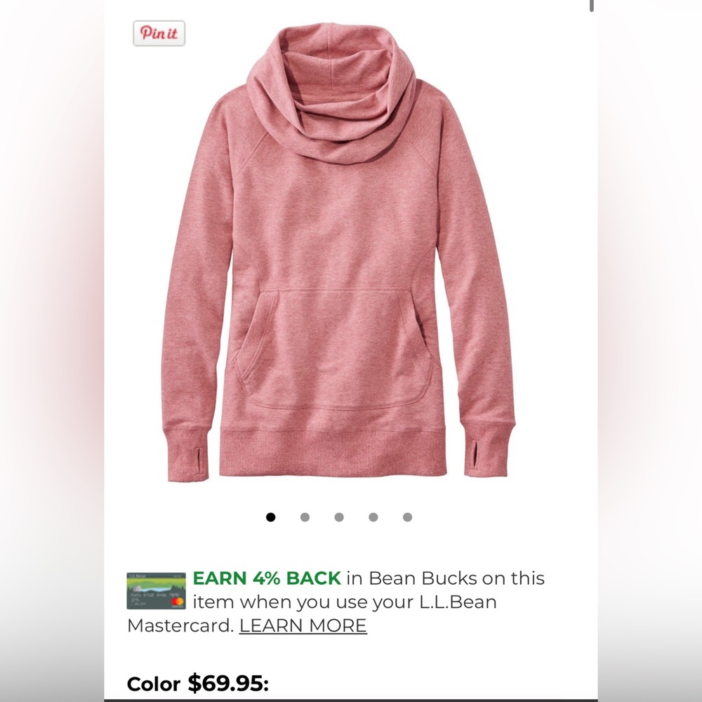 LL BEAN SWEATSHIRT Sz Large: NWOT